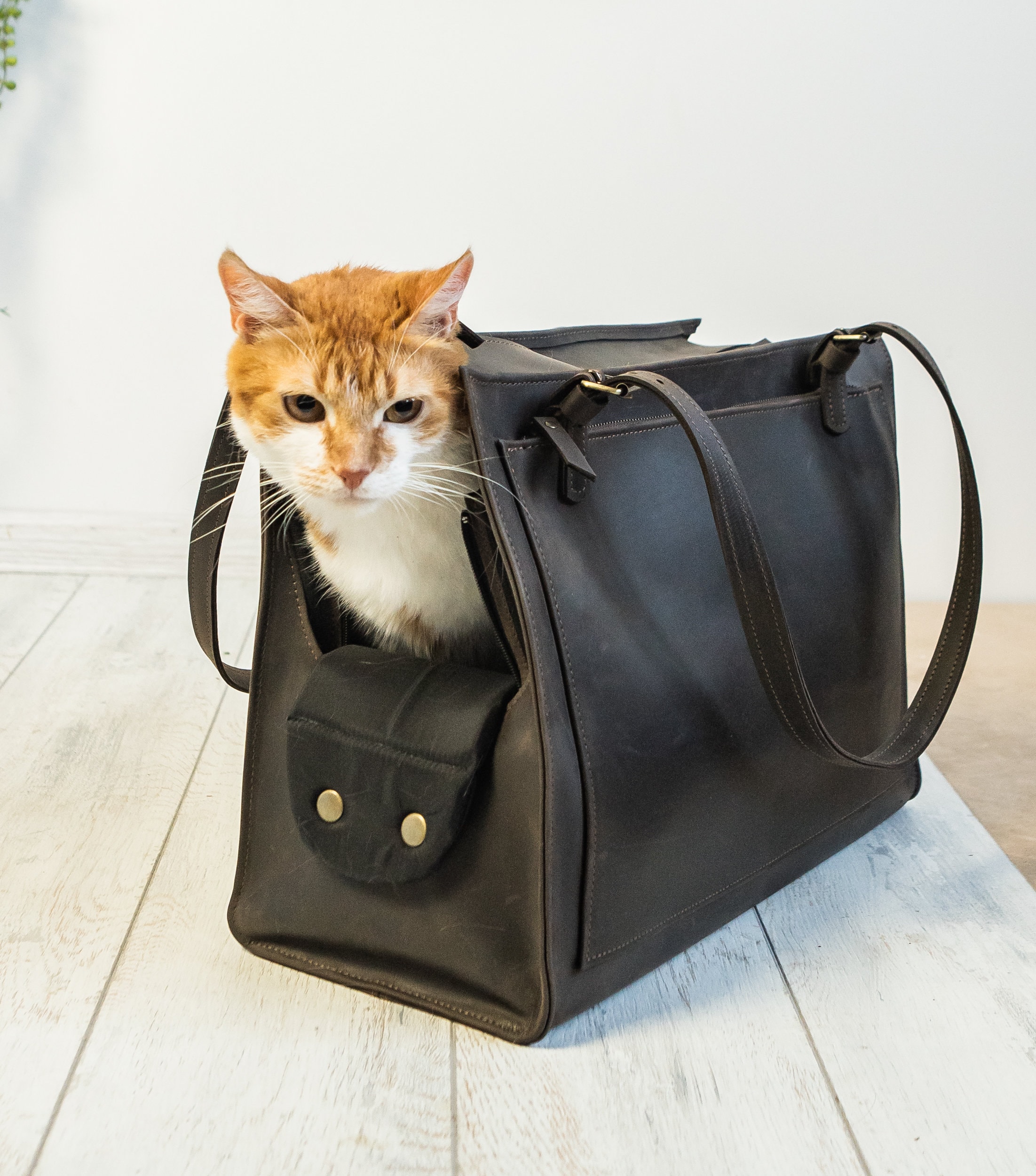 Cat Carrier Purse Cat Gift Leather Cat Tote Travel Portable Bag Cat Carrier Tote Gift for Cat Cat Lover Gift Etsy