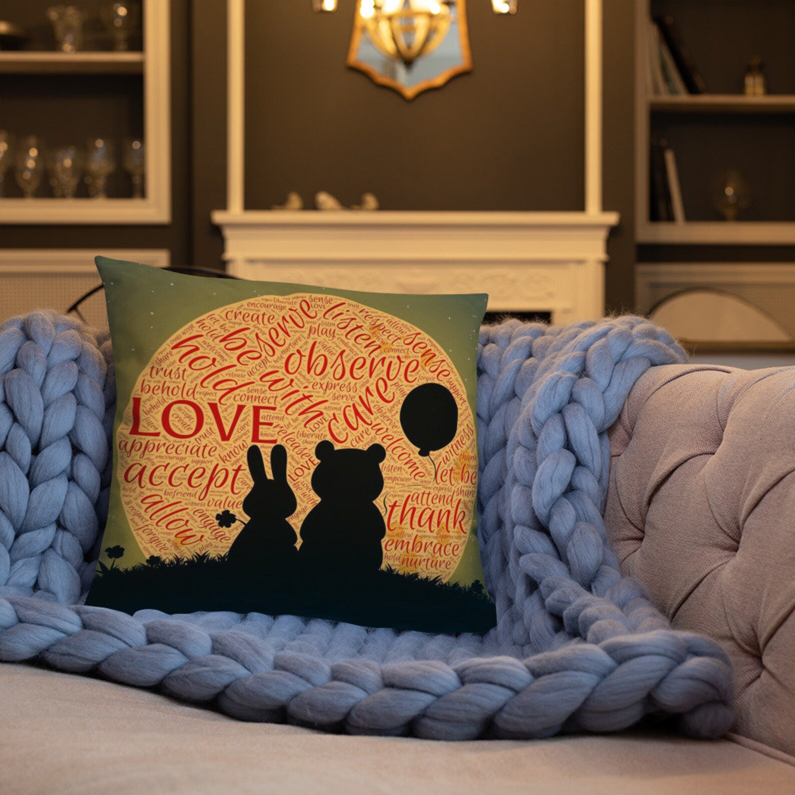 Friendship Throw Pillow Friend Gift Etsy