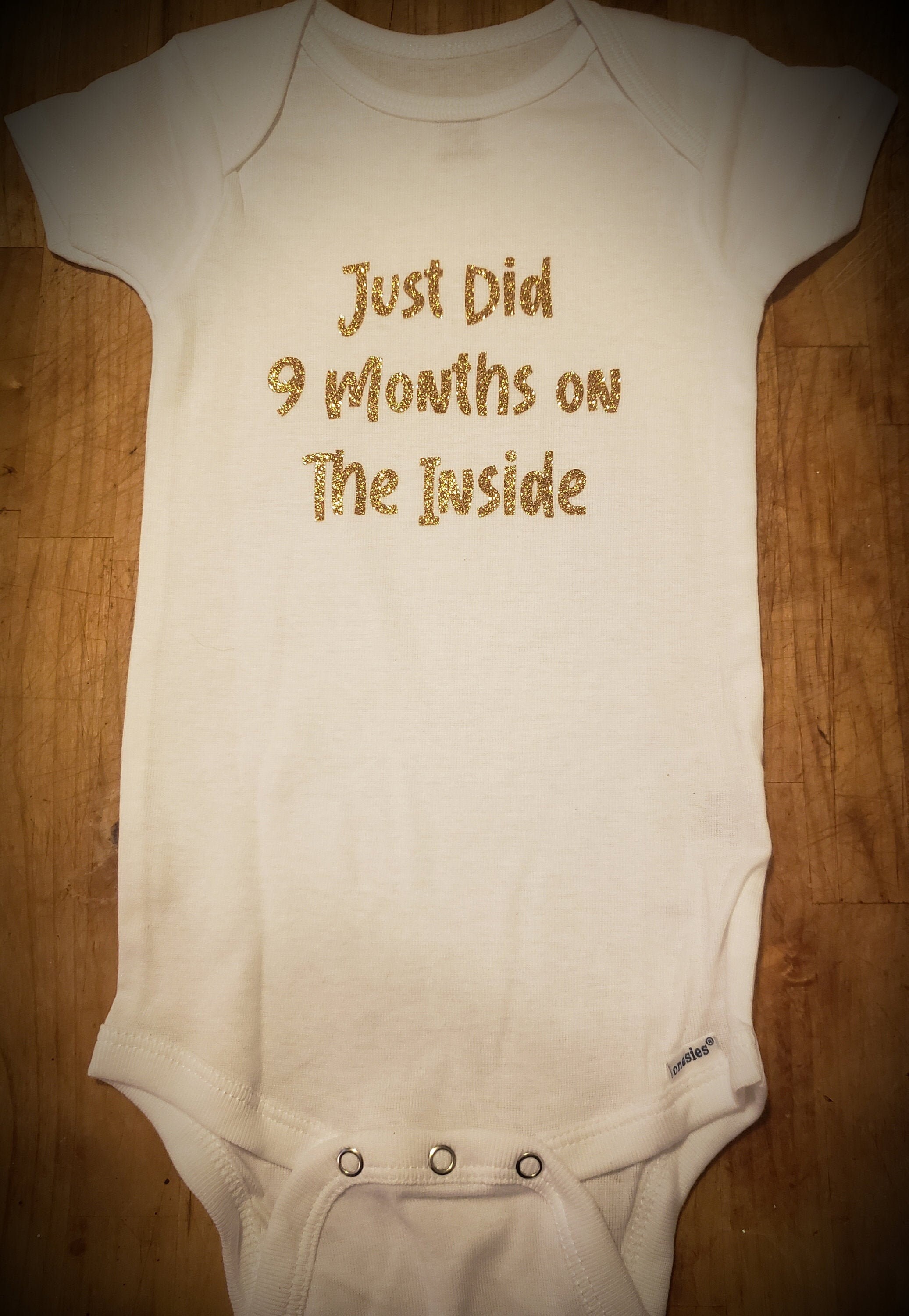 Just Did 9 Months on the Inside Baby Onesie Etsy