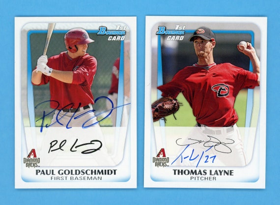 Autographed 2011 Bowman Arizona Diamondbacks Rookie Cards: 