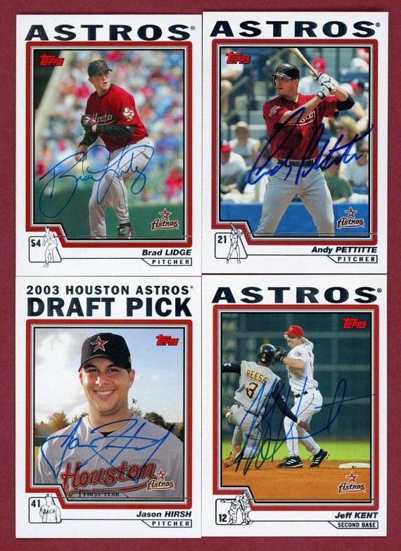 Autographed 2004 Topps Houston Astros: Andy Pettitte Brad 