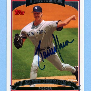 Handsigniert 2006 Topps New York Yankees: Randy Johnson & Joe Torre (Hall of Fame), Johnny Damon