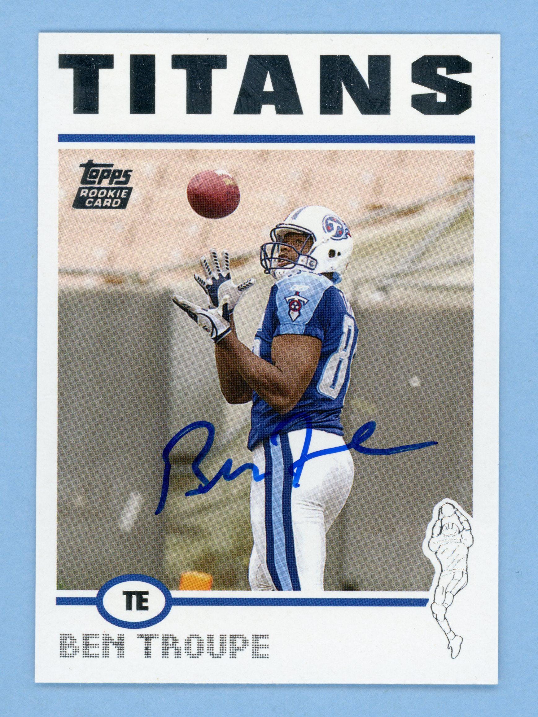 Autographed 2004 Topps Tennessee Titans: Eddie George, Drew