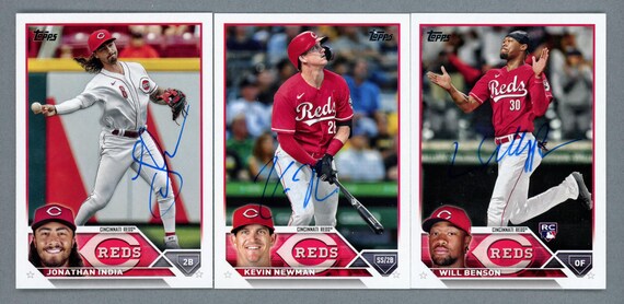 サイン入り2023 Topps シンシナティ・レッズ：ジョナサン・インディア 