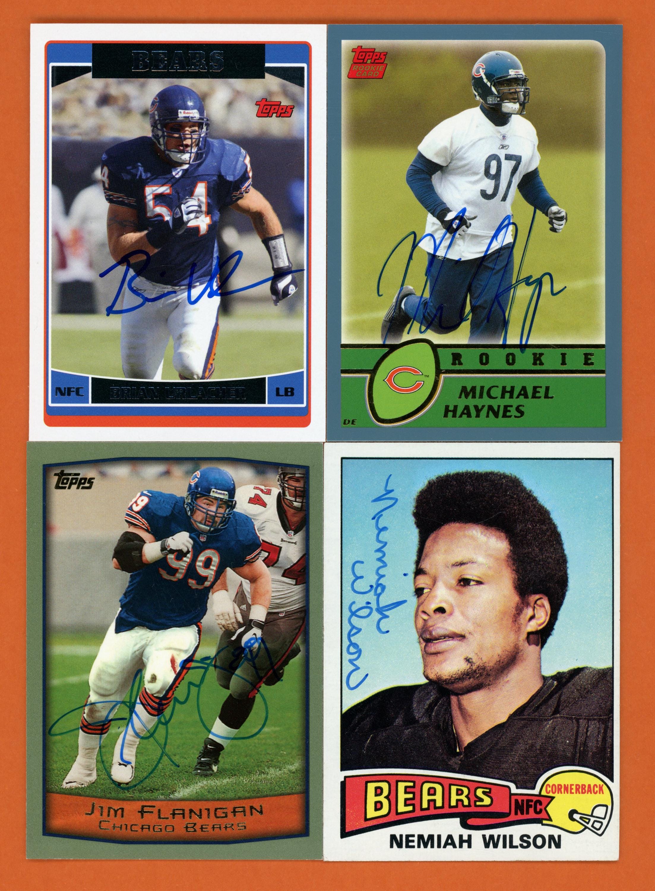 Autographed Chicago Bears Defense Stars: Brian Urlacher, Michael