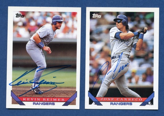 Autograph Warehouse 703248 Jose Canseco Signed Texas Rangers 1992 Score No 9t Baseball Card