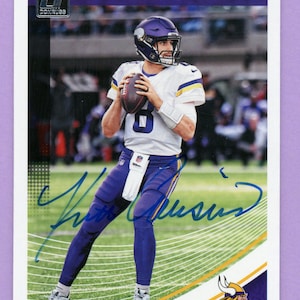 Autographed Minnesota Vikings Quarterbacks: Kirk Cousins, Christian Ponder, John David Booty, Todd Bouman
