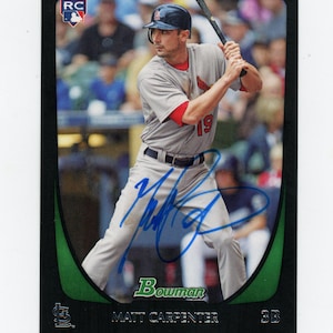 Autographed 2011 Bowman Draft St. Louis Cardinals rookie cards: Matt Carpenter, Nick Martini, Maikel Cleto