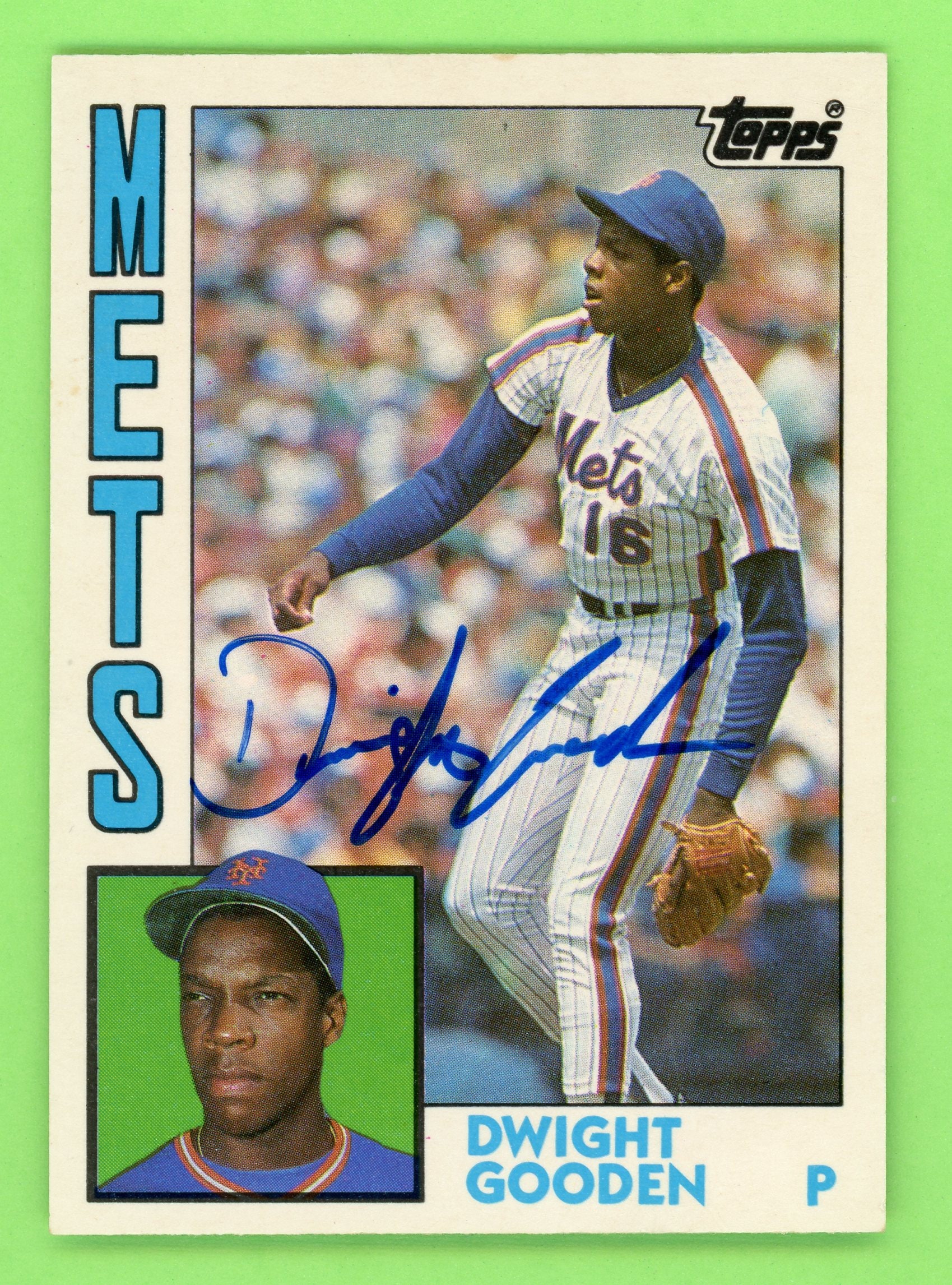 Autographed 1984 Topps Update Dwight Gooden Rookie Card / New Etsy Australia