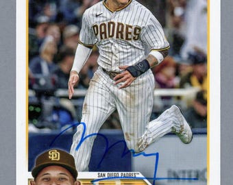 Autographed 2023 Topps San Diego Padres: Manny Machado + Eguy Rosario & Tom Cosgrove rookies