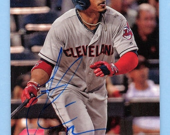 Topps Cleveland Guardians 2018 autografiado: Francisco Lindor, Greg Allen novato