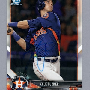 Bowman autografado do Houston Astros de 2018: Kyle Tucker e o novato J.D. Davis