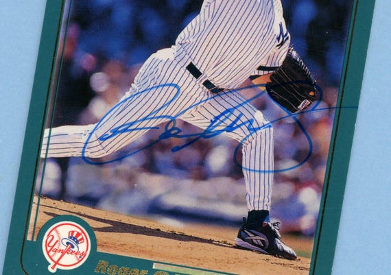 ロジャー・クレメンス 直筆サインユニフォーム ニューヨークヤンキース