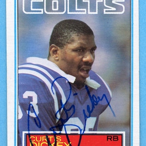 Handsignierte Baltimore Colts Karten: Curtis Dickey, Johnie Kochen, Rick Volk, David Lee