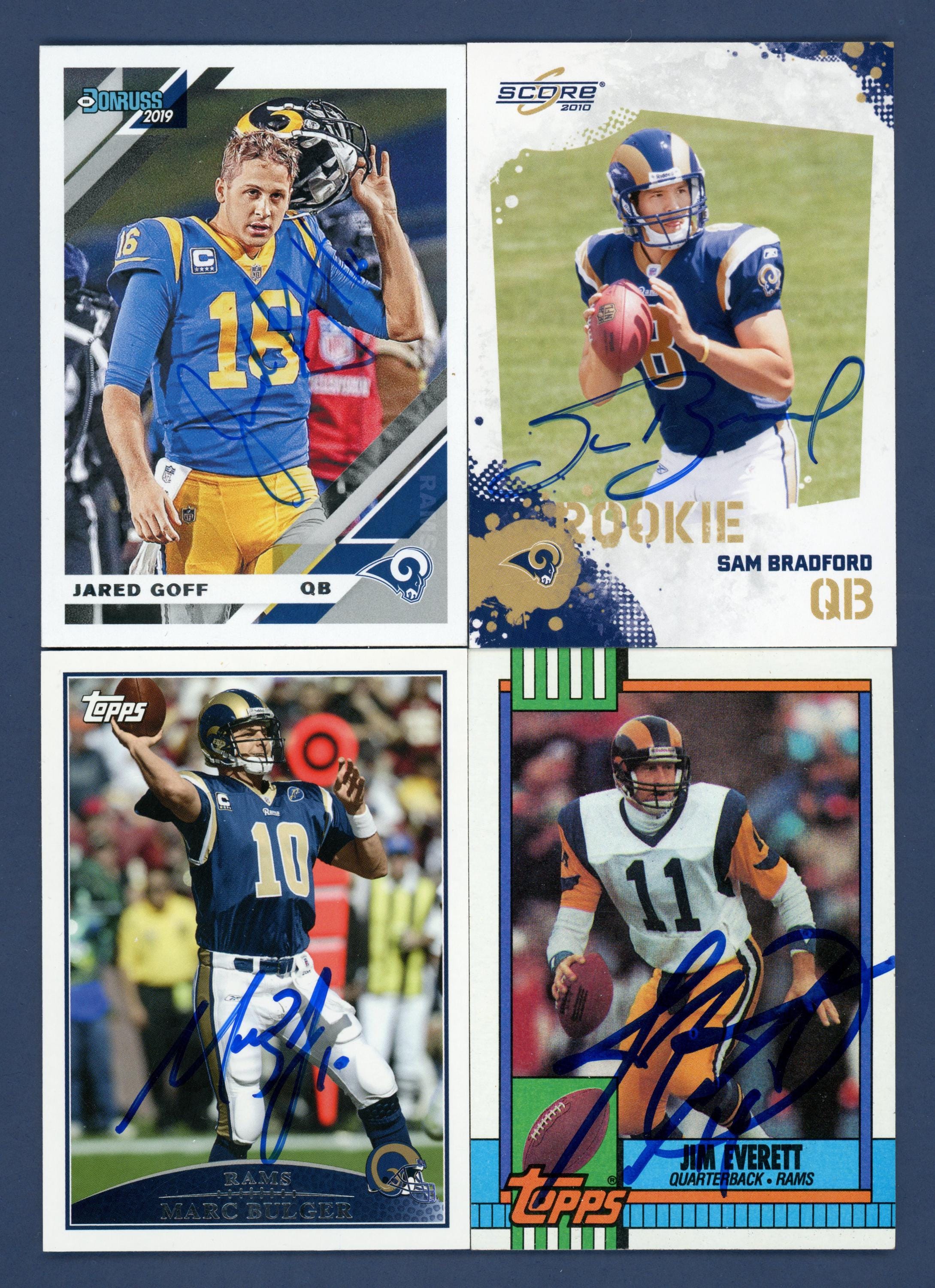 サイン入りロサンゼルス ラムズ クォーターバック: ジャレッド ゴフ