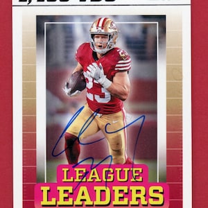 Running back dei San Francisco 49ers autografati: Christian McCaffrey, Matt Breida, Dexter Carter, Jamal Robertson