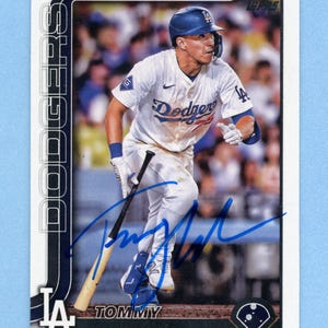 Handsignierte Los Angeles Dodgers Stars: Tommy Edman, Andy Pages, Gavin Lux