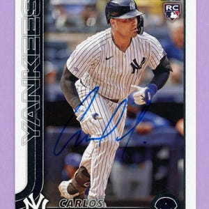 Autographed New York Yankees Rookies: Jasson Dominguez and Carlos Narvaez