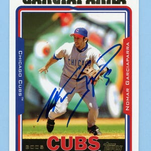 Autographed 2005 Topps Chicago Cubs: Nomar Garciaparra and Jeromy Burnitz