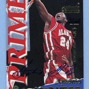Cartes vintage de basket-ball Alabama Crimson Tide dédicacées : Antonio McDyess, 2 de plus