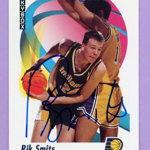 Autographed 1991 Skybox Indiana Pacers: Rik Smits and George McCloud