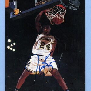 Vintage signierte Michalin Wolverines Basketballkarten: Louis Bullock, Jimmi King, Ray Jackson