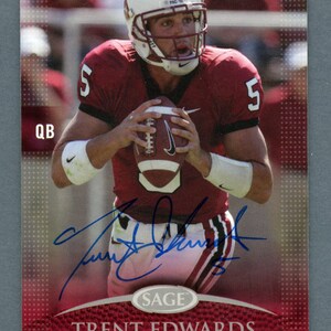 Autographed Stanford Cardinal football; Trent Edwards, Alex Smith, Willie Howard