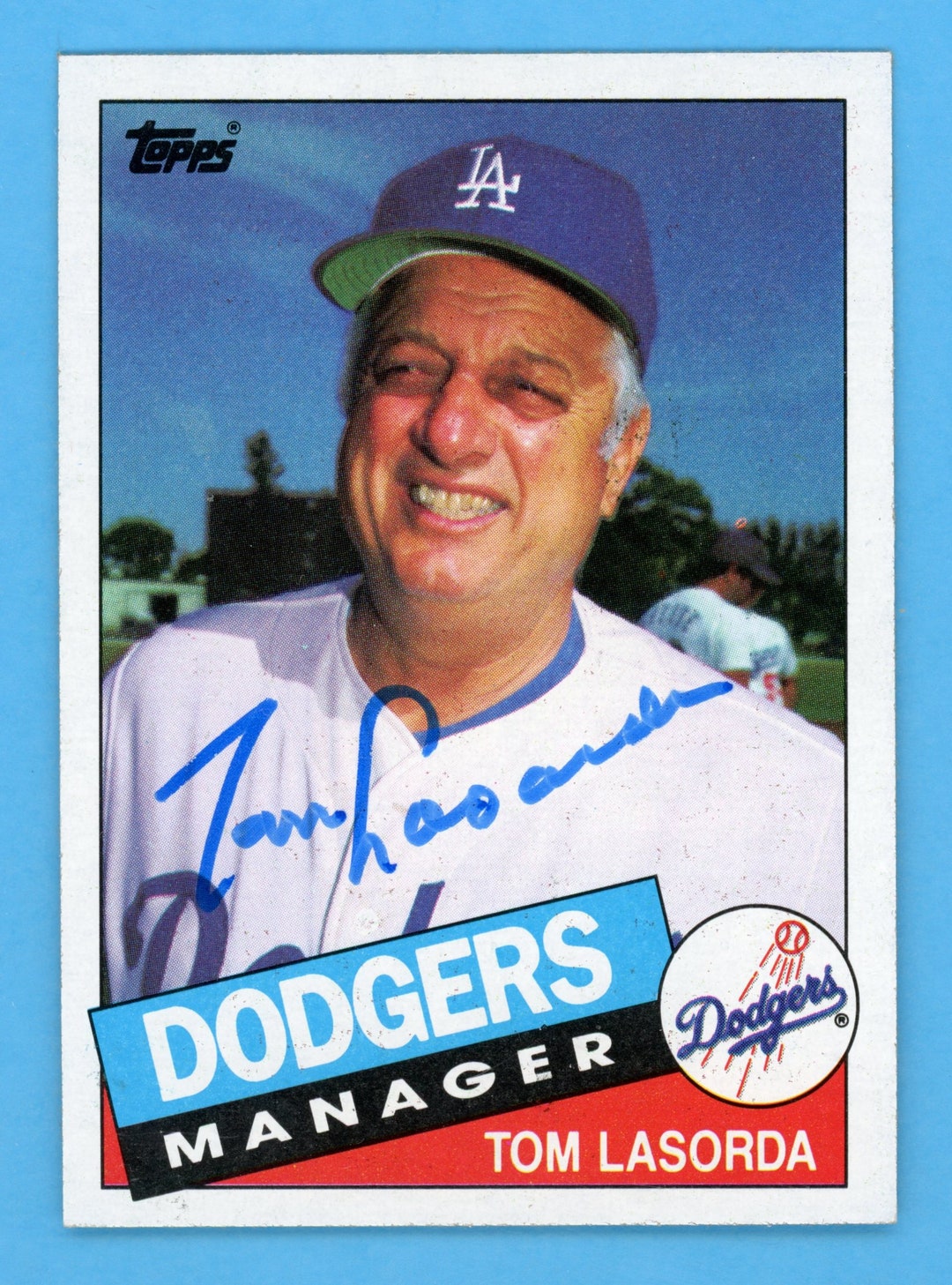 1985年トップス ロサンゼルス・ドジャース 直筆サイン入り：トミー