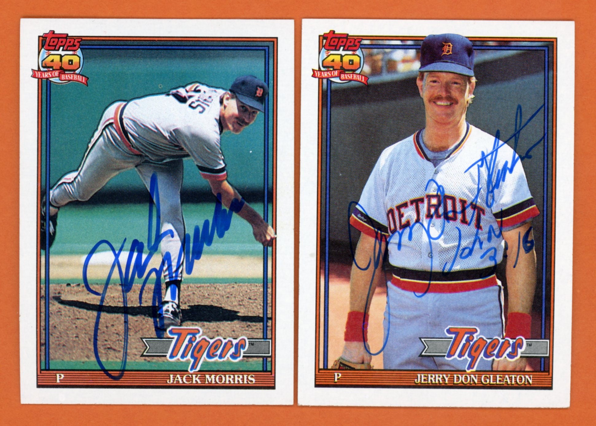 Autographed 1991 Topps Detroit Tigers: Jack Morris MLB Hall -  Finland