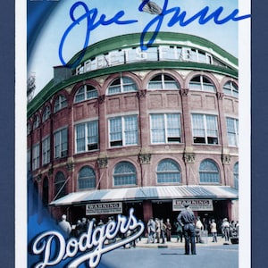 2010 Topps Dodgers Team Karte handsigniert von Hall-of-Fame Mitglied Joe Torre