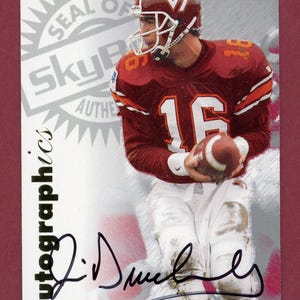 Handsignierte Virginia Tech Hokies: Jim Druckenmiller, Jimi Williams, Shyrone Stith, Kevin Jones