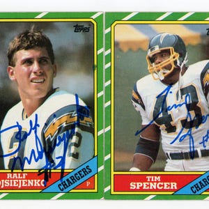 Vintage signierte San Diego Ladekarten: Louie Kelcher, Tim Spencer, Ralf Mojsiejenko