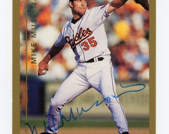 Tarjetas autografiadas de Mike Mussina y Ryan Minor de los Orioles de Topps de 1999