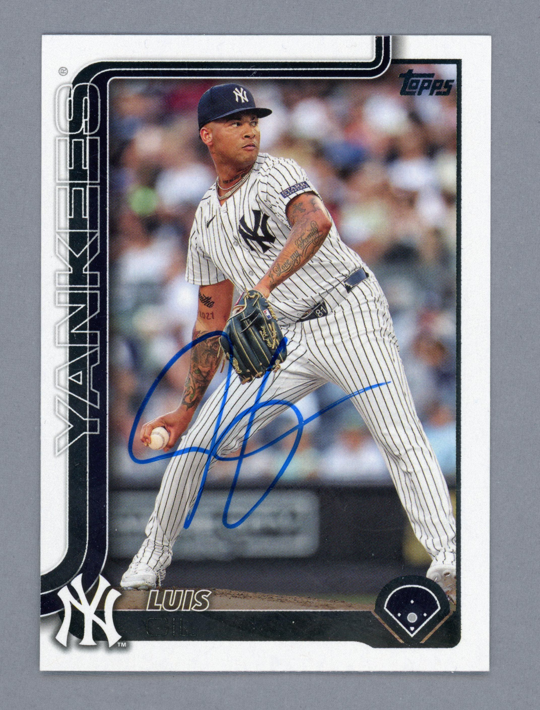 2025 Topps ニューヨーク・ヤンキースのサイン入りカード：ルイス 