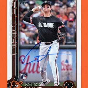 直筆サイン入り 2025 Topps ボルチモア オリオールズ ルーキーカード