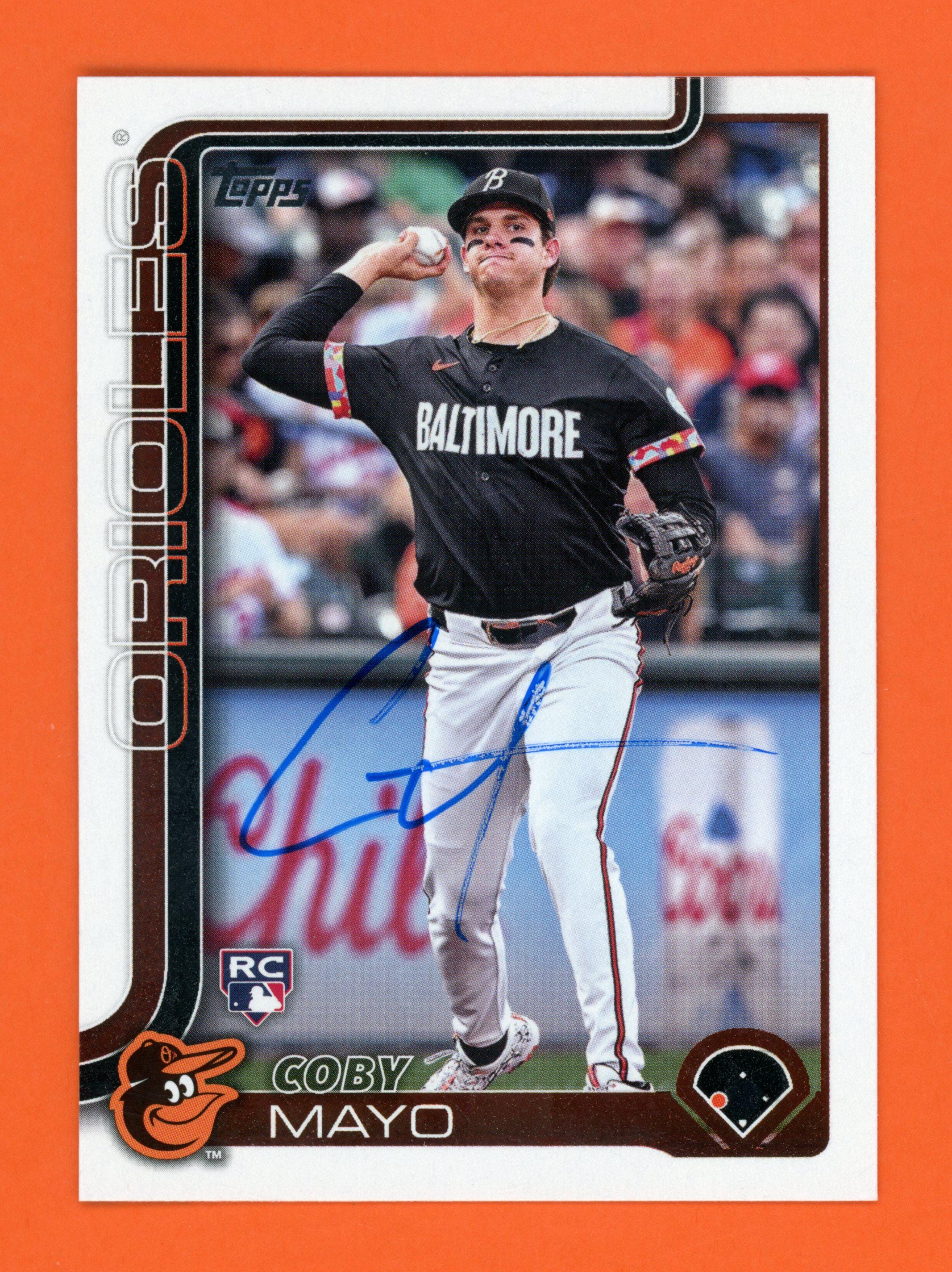 直筆サイン入り 2025 Topps ボルチモア オリオールズ ルーキーカード