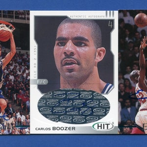 Vintage handsignierte Herzog Blaue Teufel: Carlos Boozer, Erik Meek, Cherokee Parks