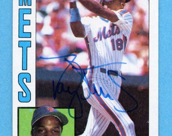1984 Darryl Strawberry Fleer Baseball RC #599, Sharp Corners, No