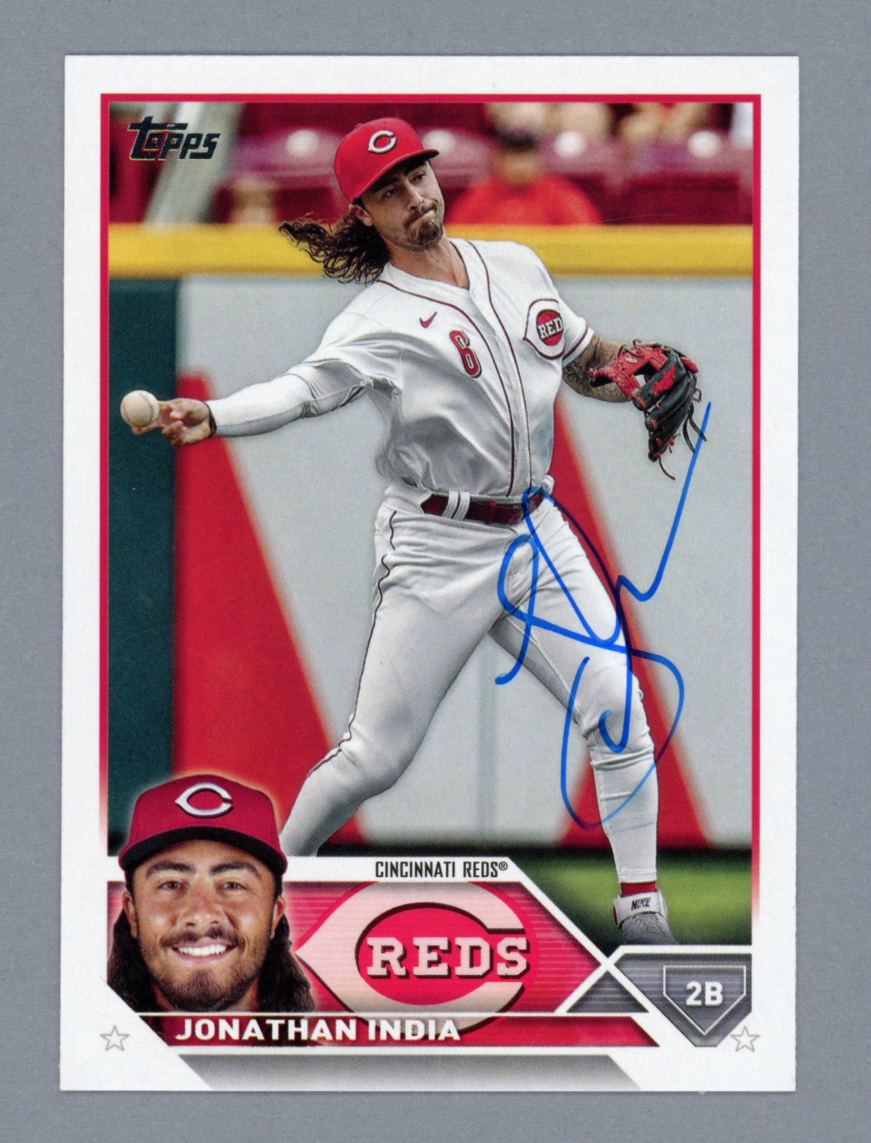 サイン入り2023 Topps シンシナティ・レッズ：ジョナサン・インディア 