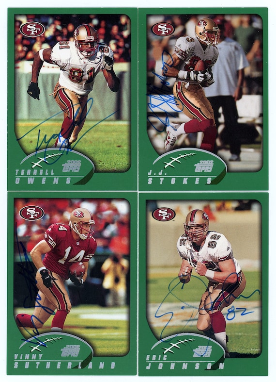 Autographed 2002 Topps San Francisco 49ers: Terrell Owens (hall of
