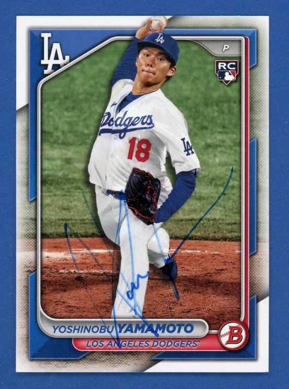 Yoshinobu Yamamoto Dodgers RC 16/25 Autographed Los Angeles