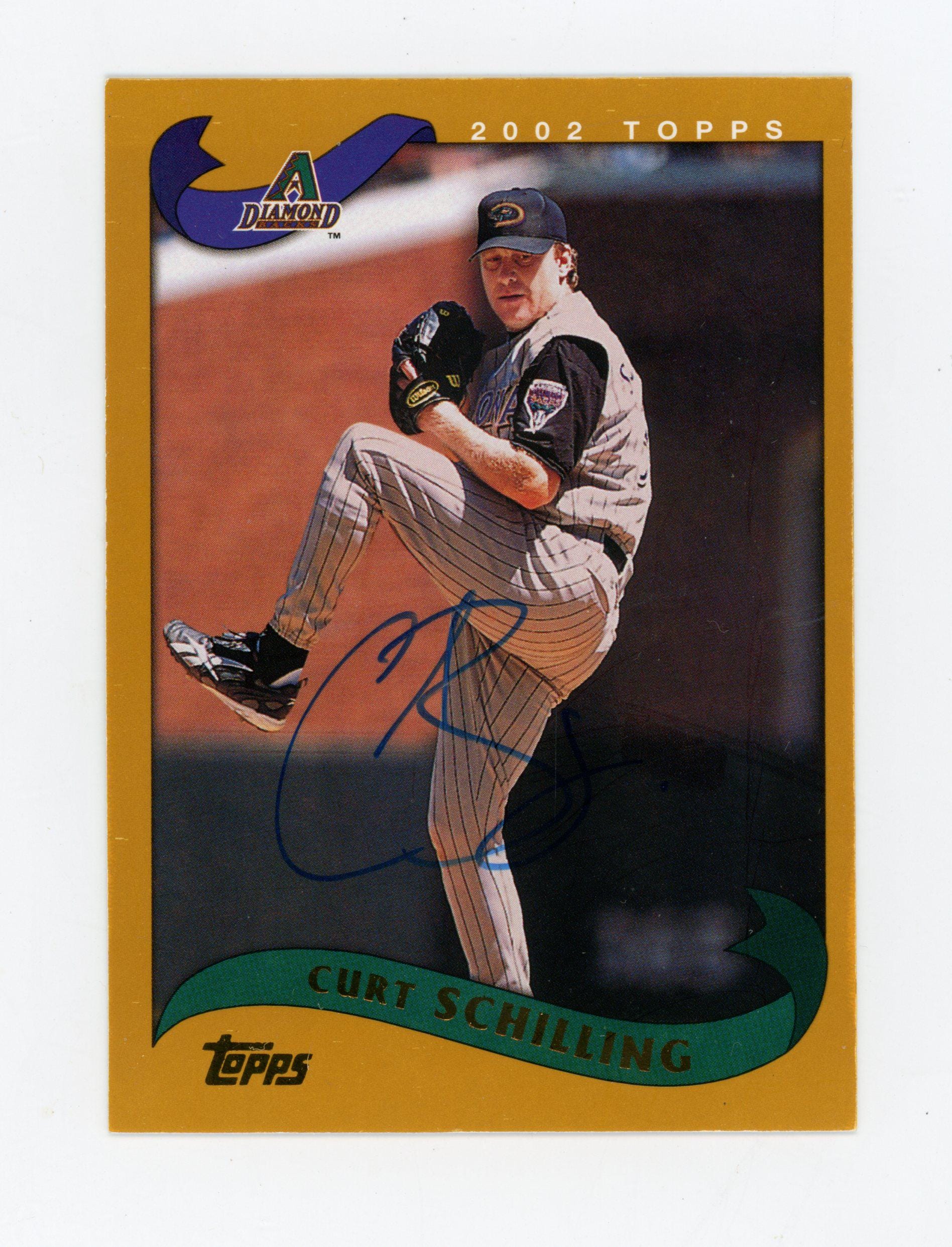 野球カード　アッパー Autographed 2002 Topps Arizona Diamondbacks (pitchers): Curt