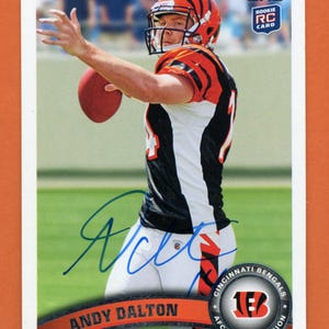 Autographed Cincinnati Bengals rookie cards: Andy Dalton, Brandon Ghee, Jermaine Gresham, Dezmon Briscoe
