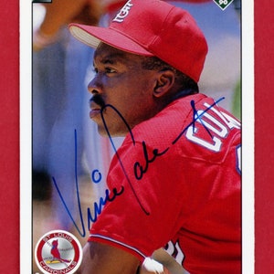 Autographed 1990 Upper Deck St. Louis Cardinals: Vince Coleman