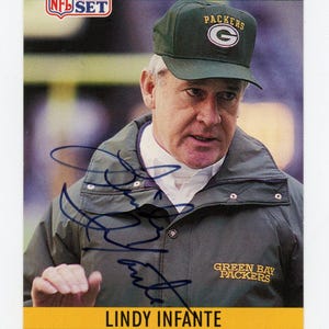 Vintage Autogramme Green Bay Packers 1990 ProSet Karten: Lindy Säuglinge (verstorben), Tony Bennett, Darrell Thompson