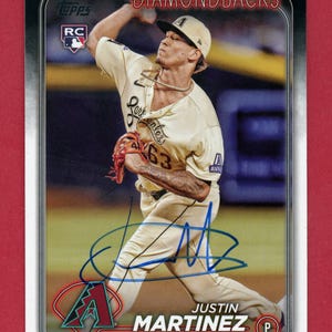 Cartes dédicacées pour les recrues des Diamondbacks de l'Arizona : Adrian Del Castillo et Justin Martinez