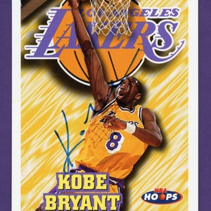 Autographed Kobe Bryant 1997 NBA Hoops / Los Angeles Lakers
