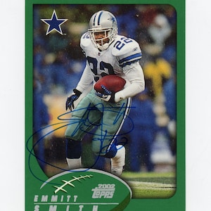 Autografati Topps Dallas Cowboys 2002: Emmitt Smith (Hall of Fame), Antonio Bryant, Quincy Carter