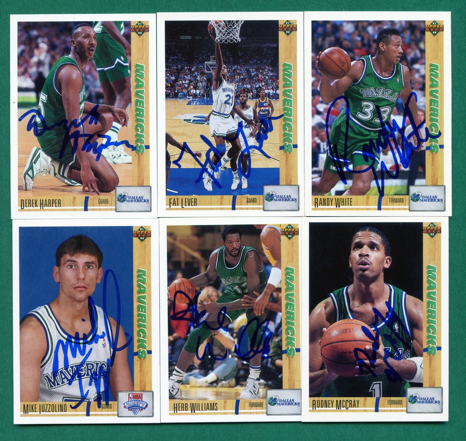 Autographed Dallas Mavericks Basketball Cards Herb Williams Etsy