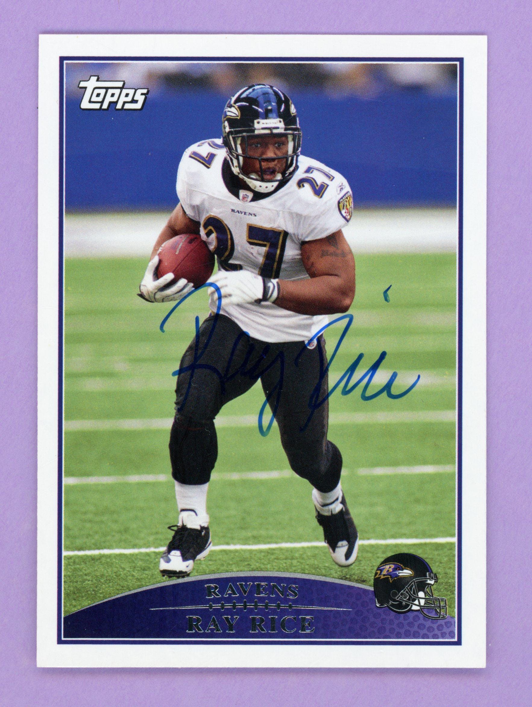 Ray Lewis 2000 Nfl Champions Ray Rice Autograph RAY RICE #27